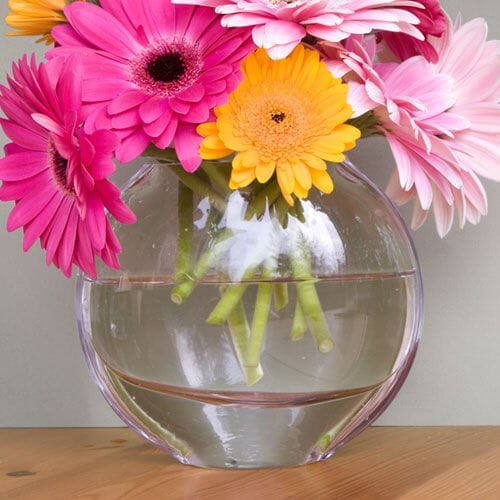 Types of flowers for weddings: Specialty Glass Vases