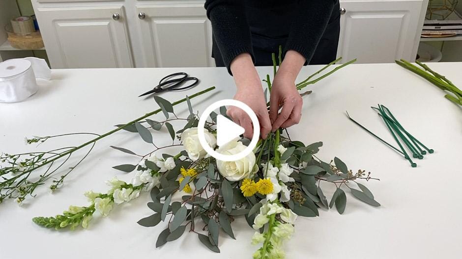 How to DIY Wedding Ceremony Chair Flowers