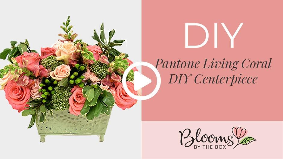 How to Make a Pantone Living Coral Centerpiece