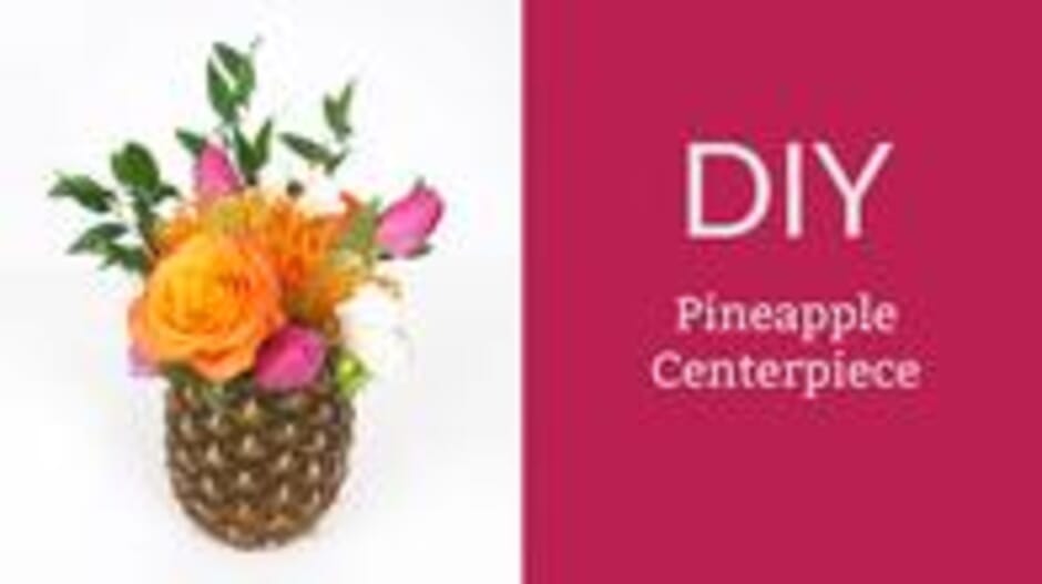 How to Make a Tropical Pineapple Centerpiece