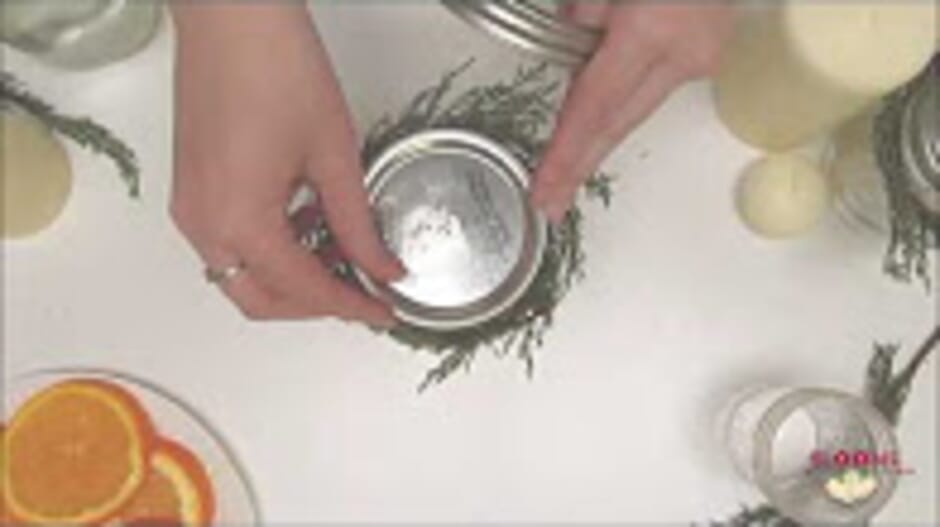 How to Make a Berries & Greens Candle Jar Centerpiece