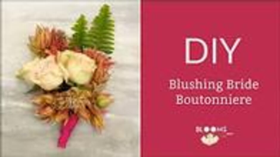 How to Make a Blushing Bride Boutonniere