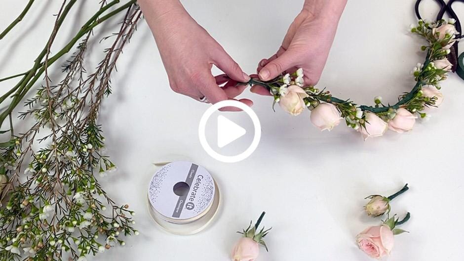 How to Make a Spray Rose Flower Crown 