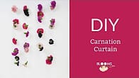 Make a DIY Carnation Curtain