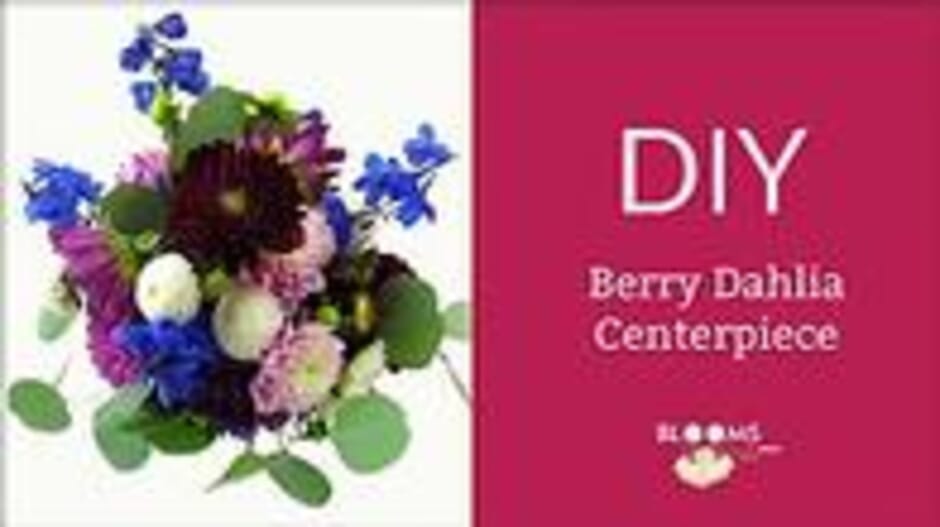 How to make a Berry Dahlia Centerpiece
