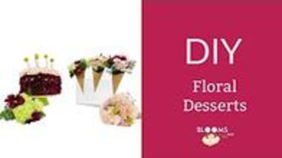 DIY Floral Cake and Ice Cream Cones