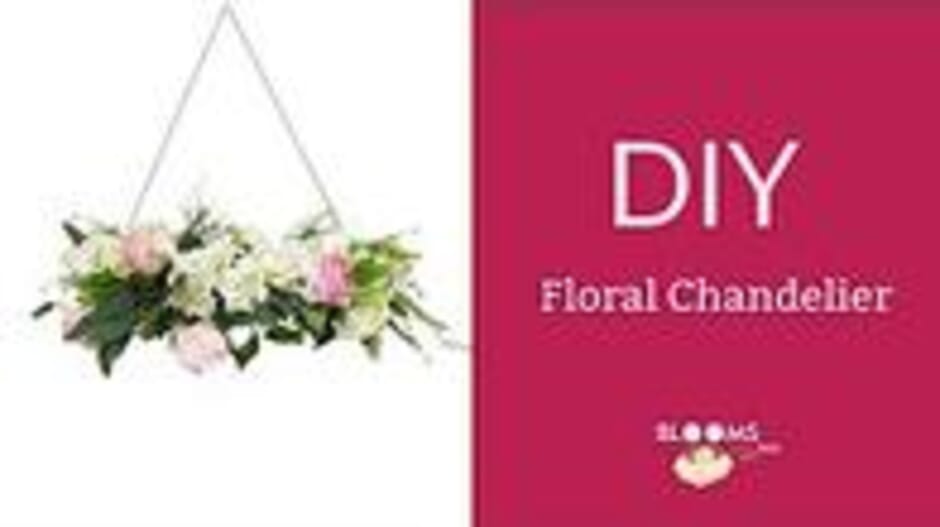 How to Make a DIY Floral Chandelier