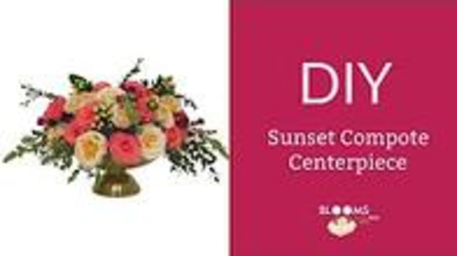 Make a DIY Sunset Compote Centerpiece