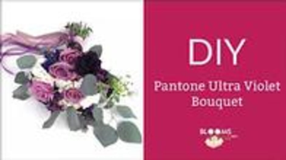 How to make a DIY Ultra Violet Bouquet