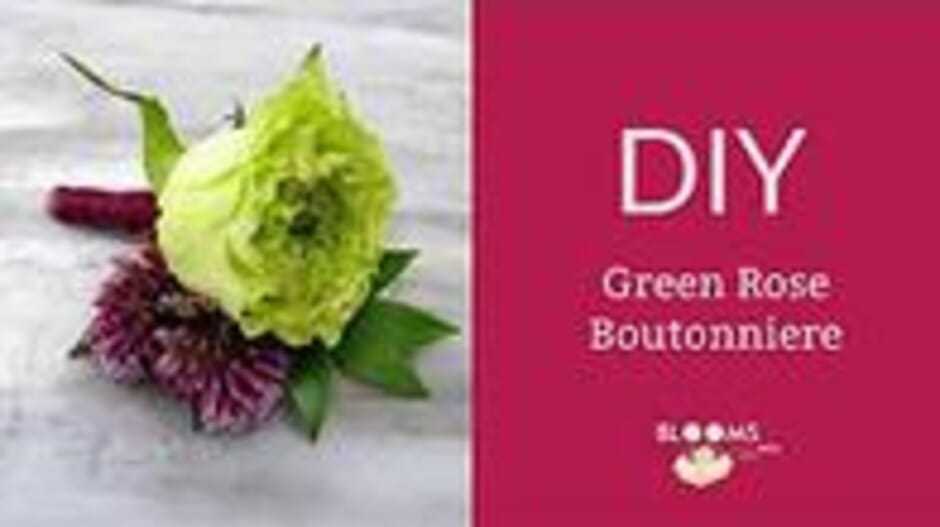 How to make a Green Rose Boutonniere