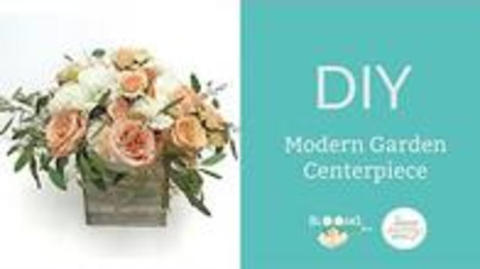 How to make a Modern Garden Centerpiece