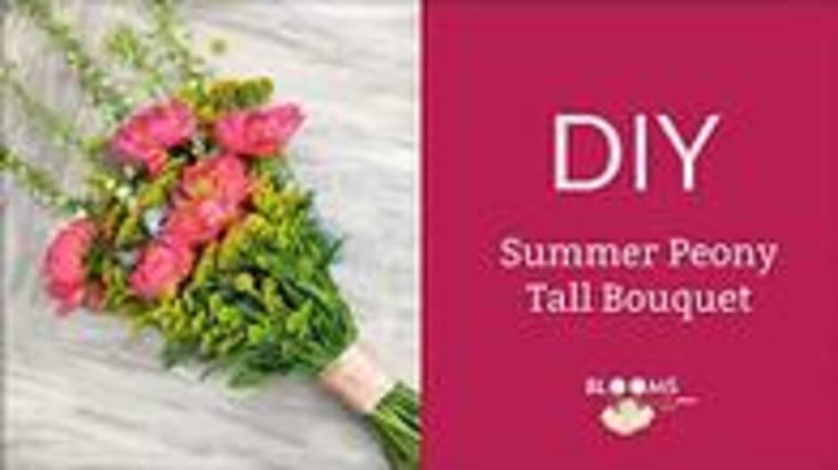 How to Make a Summer Peony Bouquet