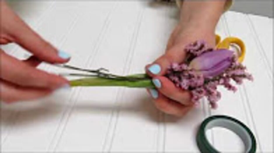 Sunflower Series: How to Make a Tulip Boutonniere