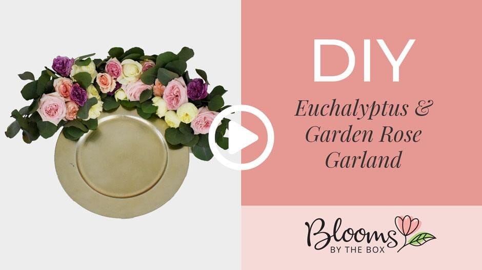 How to Make a Eucalyptus and Garden Rose Garland