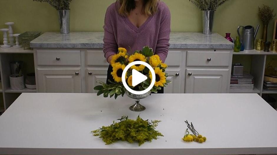 Yellow Easy Floral Centerpiece