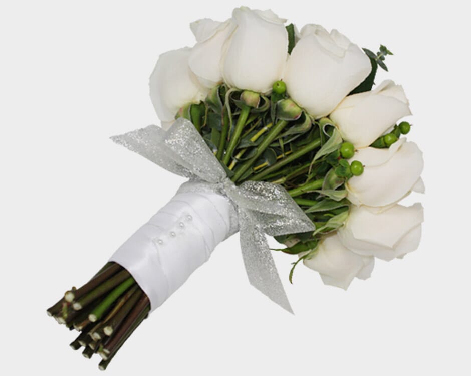 wrapped flowers bouquet finished