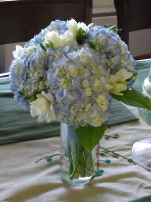 Blue Hydrangea Arrangement