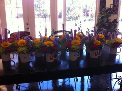 Coffee Cup Arrangements