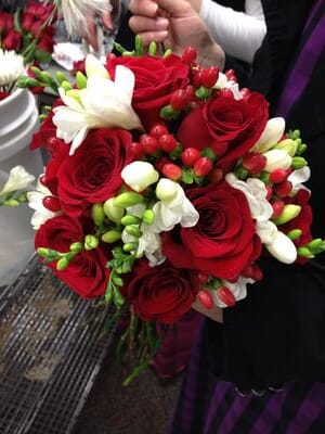 My bouquet in the making