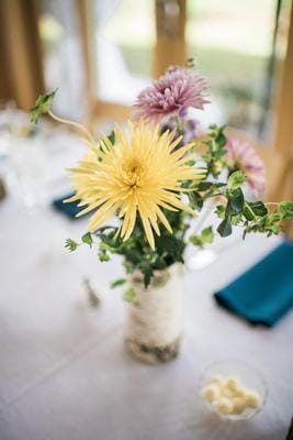 Rustic Chic Mason Jar Centerpiece
