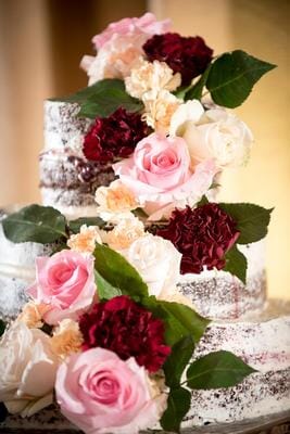 Rustic Victorian Wedding Cake 