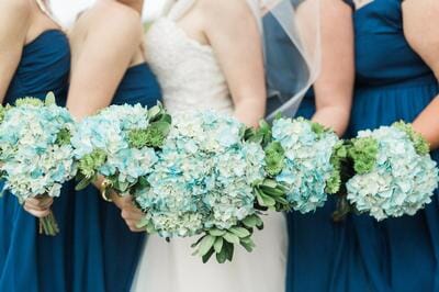 Spray Tinted Hydrangea Bouquets