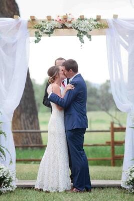 Garden Rose And Orchid Arch Spray