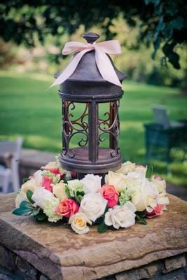 Lantern Rose Centerpiece