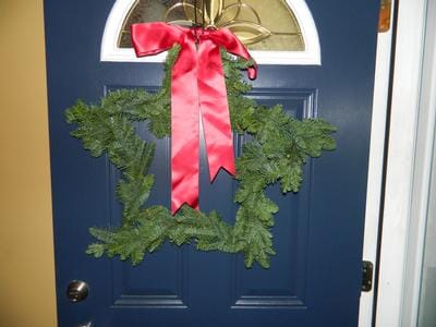 noble fir star wreath