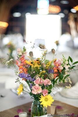 Barn Wedding Flowers