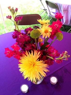 DIY Flowers for Graduation Party