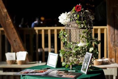 Bird cage flower decor