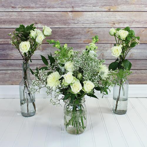 Wholesale flowers prices - buy Blooms Vintage White Wedding Wildflower Pack in bulk