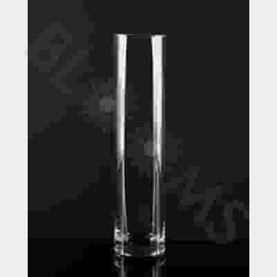 Small Cylinder Glass Vase 10 inch H x 4 Inch