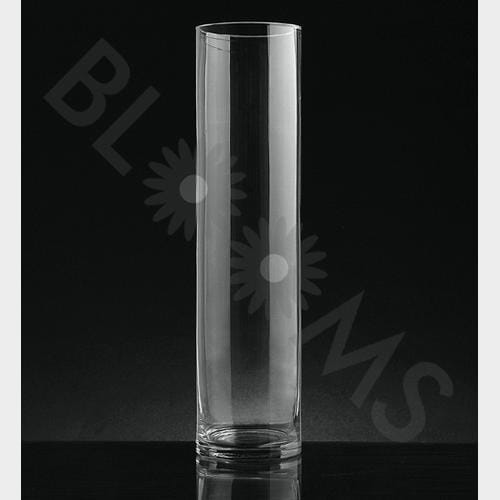 Medium Cylinder Glass Vase 16 inch H x 4 Inch