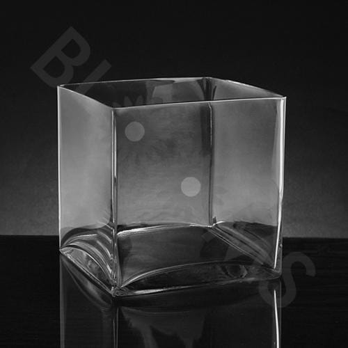 Medium Square Glass Vase (8