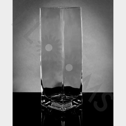 Medium Square Glass Vase (10