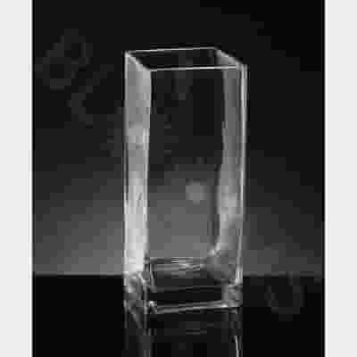 Large Square Glass Vase (14