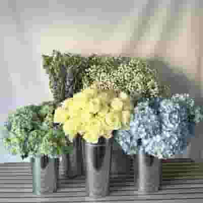 Bundle of Blue Baby Shower DIY Flower Pack