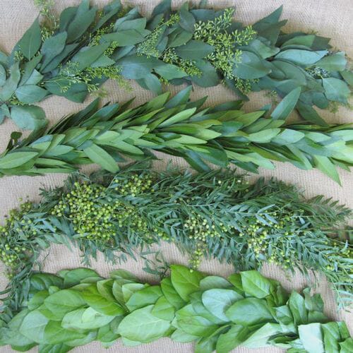 Wholesale flowers prices - buy Garland Two Greens - 8 Feet in bulk