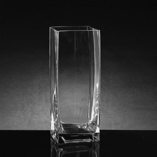 Small Square Glass Vase (4
