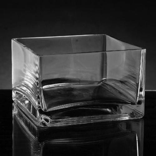 Xsmall Square Glass Vase 3 H X 5 X 5 Wholesale Blooms By