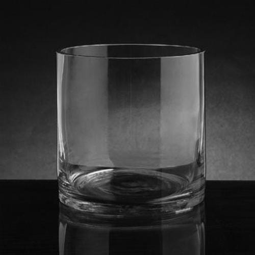 Xsmall Cylinder Glass Vase 5 Inch H x 6 Inch