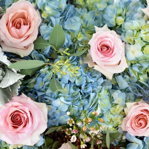 Wholesale flowers prices - buy Pantone Rose Quartz & Serenity Flower Pack in bulk