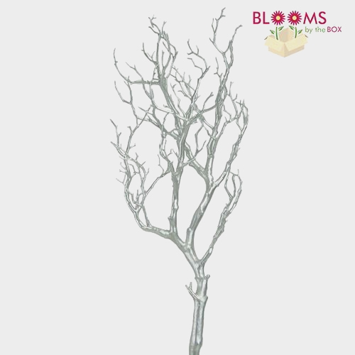 36 Inch Silver Metallic Manzanita Branch Wholesale Blooms By The Box