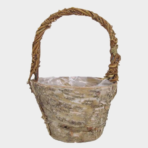 Small Rustic Birch Basket Wholesale Blooms By The Box