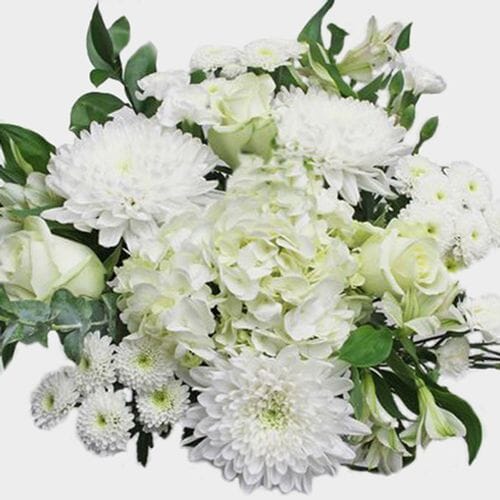 Wholesale flowers prices - buy Wedding Bouquet 21 Stem - White Romance in bulk