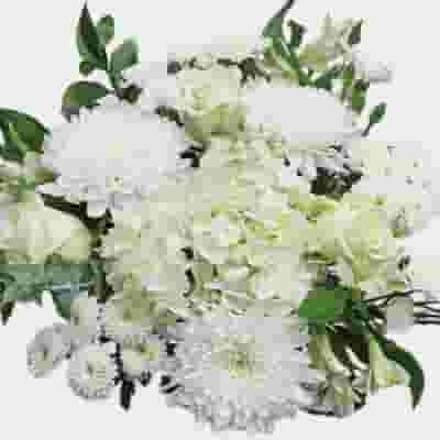 Wedding Bouquet 21 Stem - White Romance