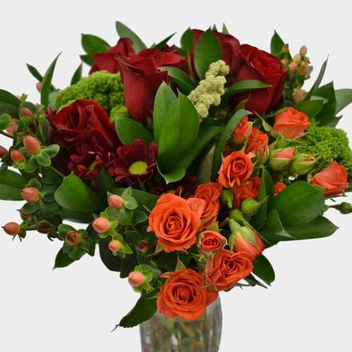 Bulk flowers online - Premium Gift Bouquet - Red Burst