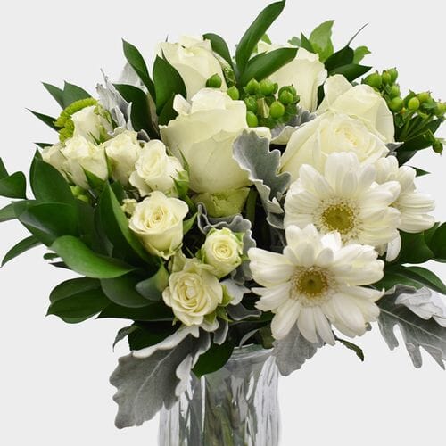 Bulk flowers online - Premium Gift Bouquet - White Light